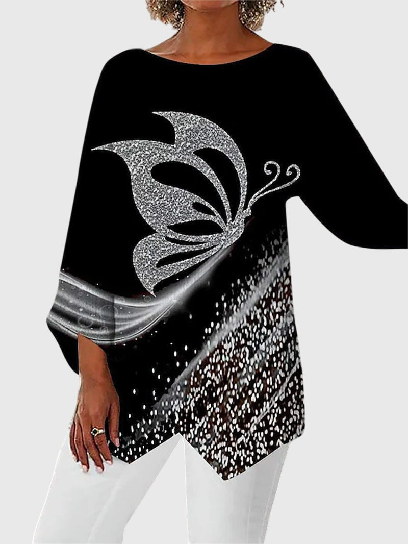 Mila | Elegant Crew Neck Top