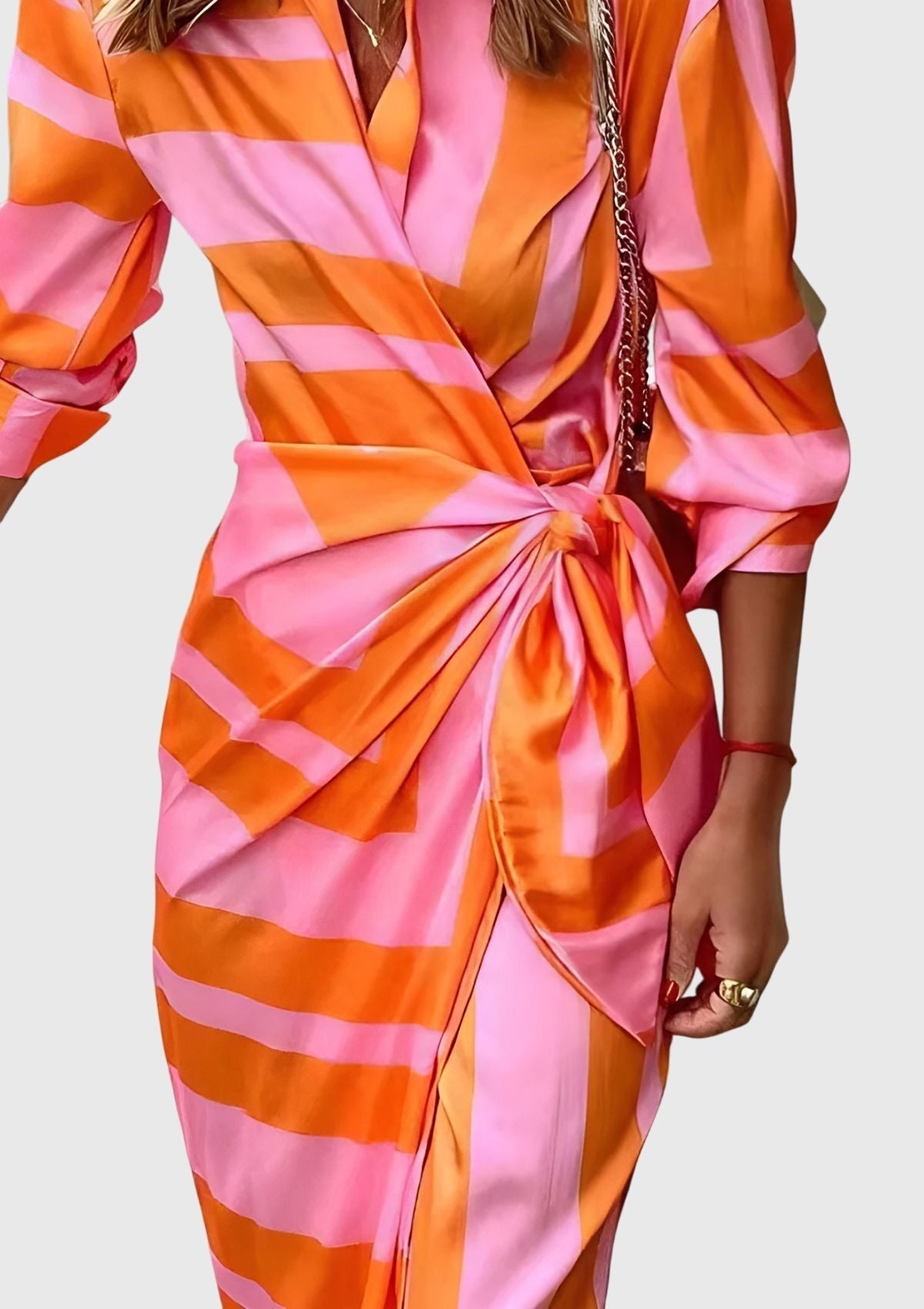 Everly | Elegant Wrap Dress with Print