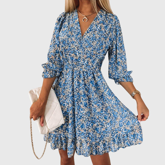 Francesca | Floral Puff Sleeve Dress