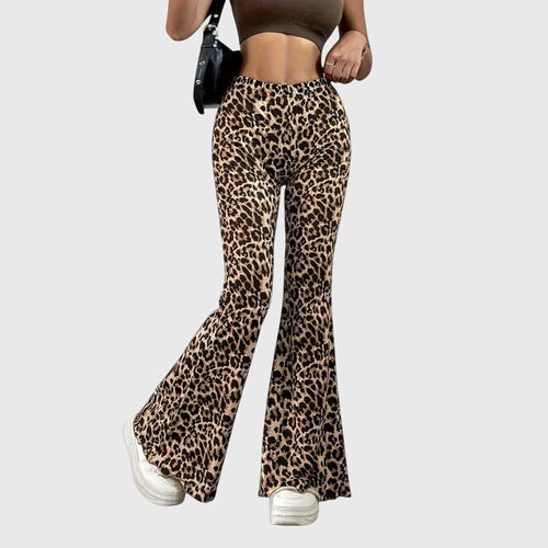 Violetta | Leopard Bootcut Pants