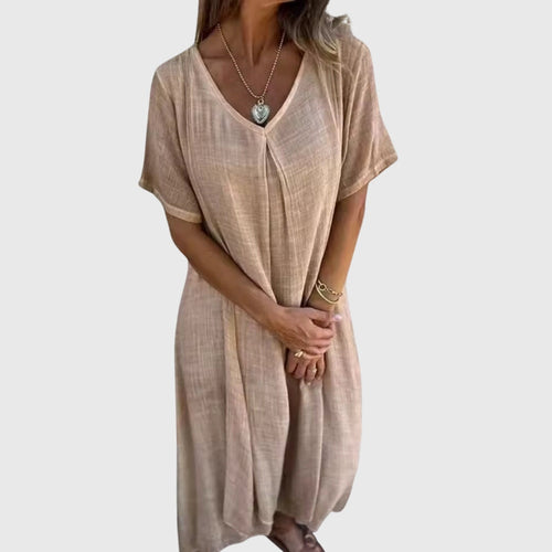 Brinley | Elegant Lightweight V-Neck Dress