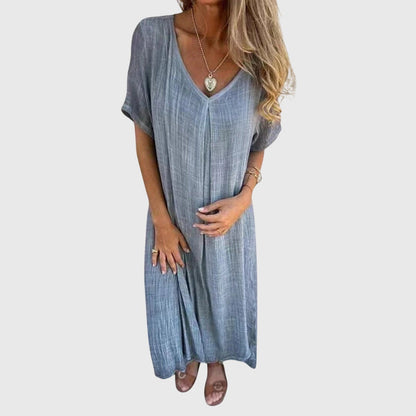 Brinley | Elegant Lightweight V-Neck Dress