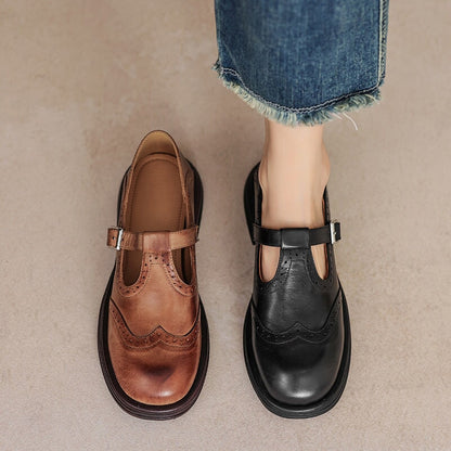 Risla | Leather Mary Janes