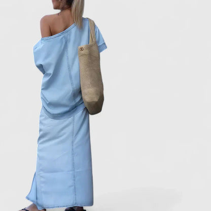 Averlynn  | Elegant Maxi Skirt Set