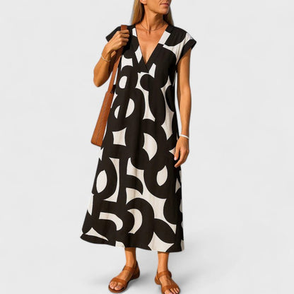 Malaya | Flowing V-Neck Dress